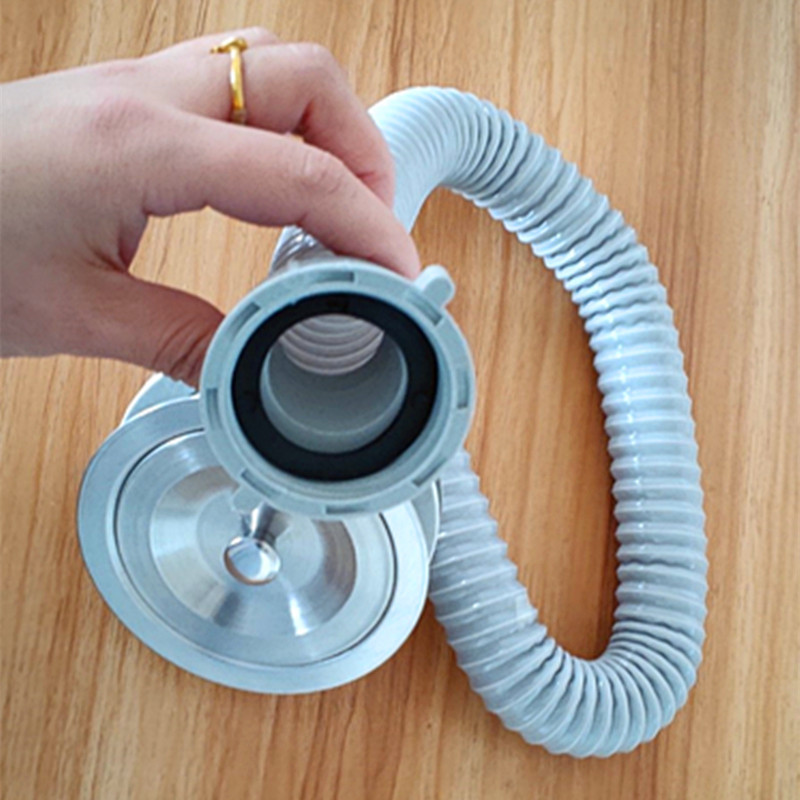 The manufacturer supplies 8110 long-fiber and steel wire drain pipes for laundry sinks to prevent clogging and odor details Picture