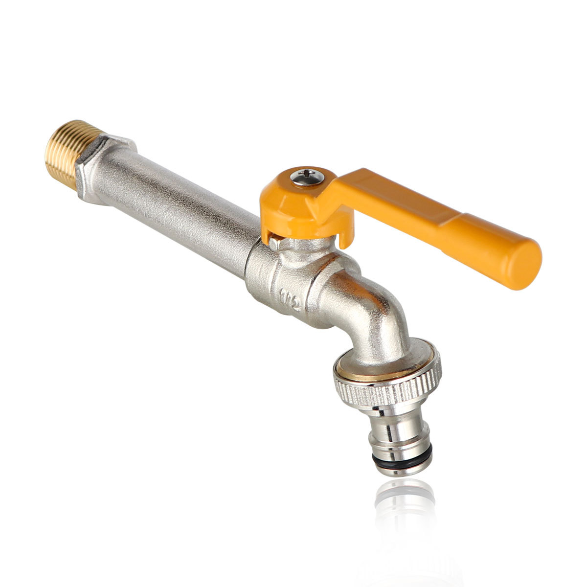 Cross-border exclusive supply of all-copper extended outdoor anti-freezing faucets, garden balcony mop sink, household brass faucets wholesale Item Picture