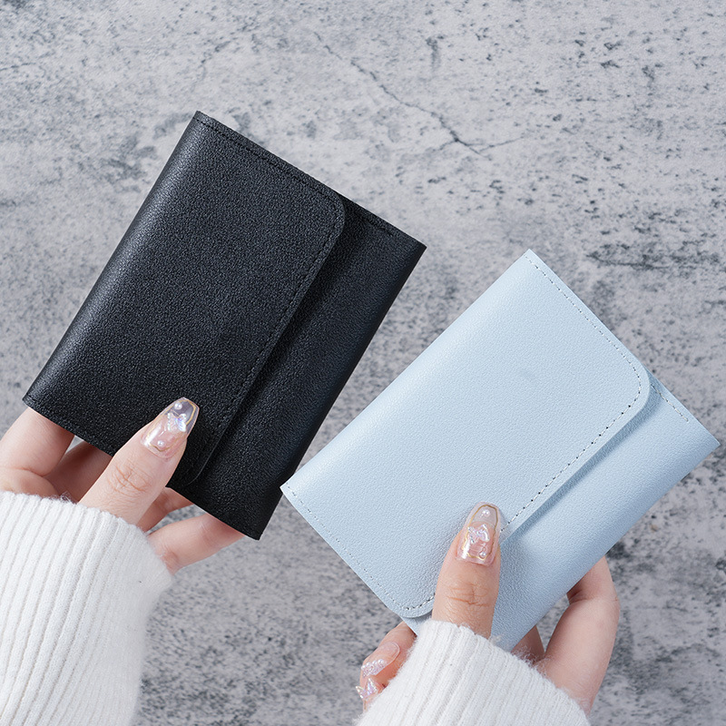 Simple and short ladies' wallet, student ticket clip, multi-functional card bag, 30% off loose change, ultra-thin smooth wallet Application Scenario