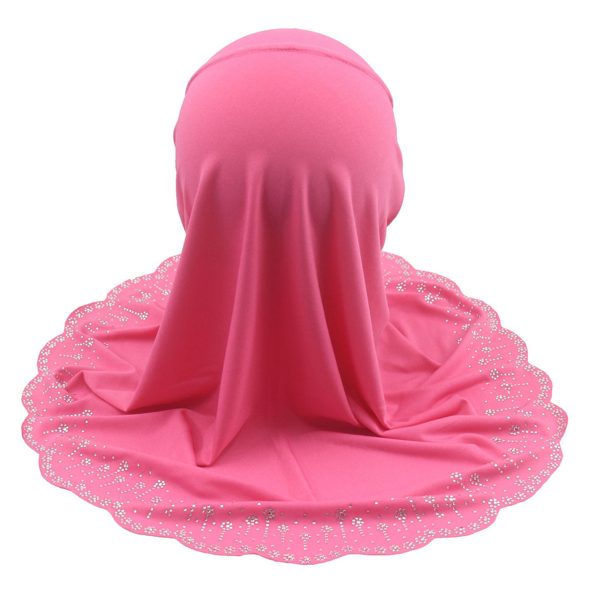 Flower-shaped fringed diamond hand-trimmed lace Malay headscarf, girls scarf Muslim headscarf Application Scenario
