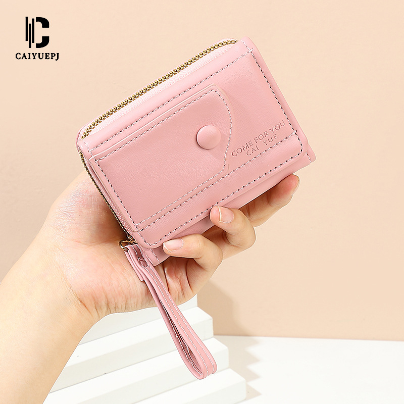 2025 New cross-border women's hand-held wallet, Korean version of INS wallet, wrist strap card bag, coin purse details Picture