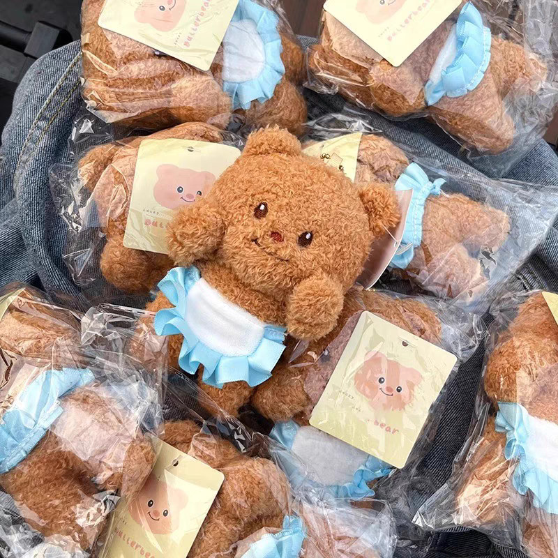 Best-selling butter bear plush toy, creative figurine, backpack pendant, keychain, couple, student, festival gift for girls Application Scenario