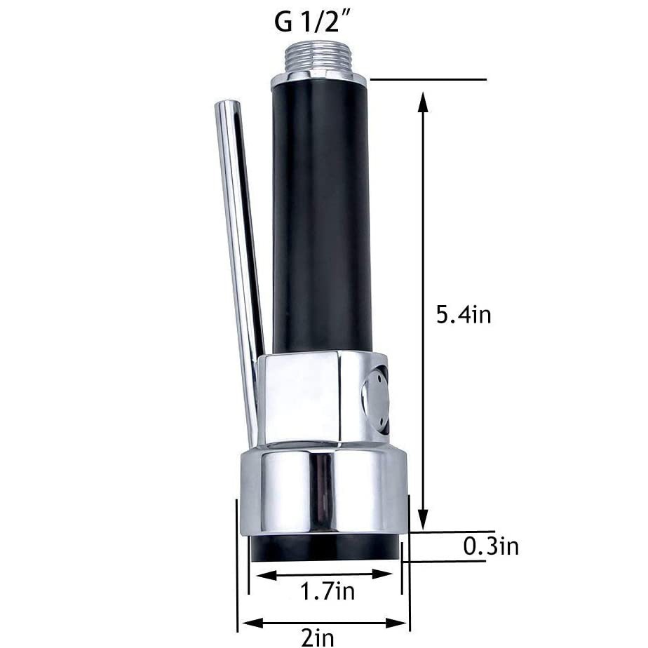 Open flat pull-out faucet, kitchen spring faucet, sink, household telescopic head, electroplated replacement head, shower head Application Scenario