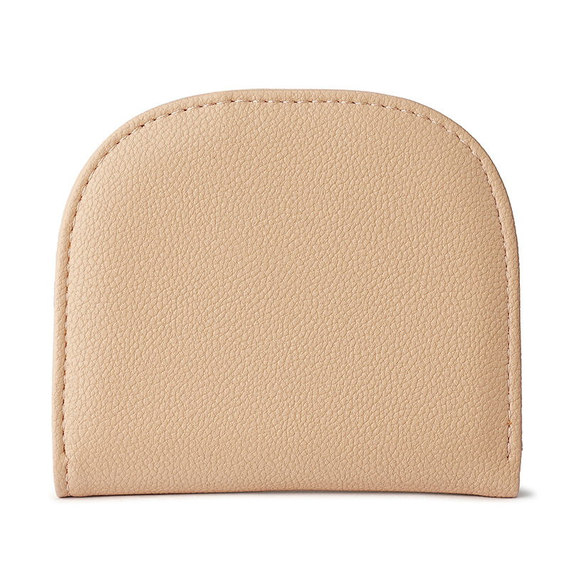 2024 Semi-circular mini Girls' INS solid color Versatile coin purse lock LP Simple and fashionable wallet for ladies and students Item Picture