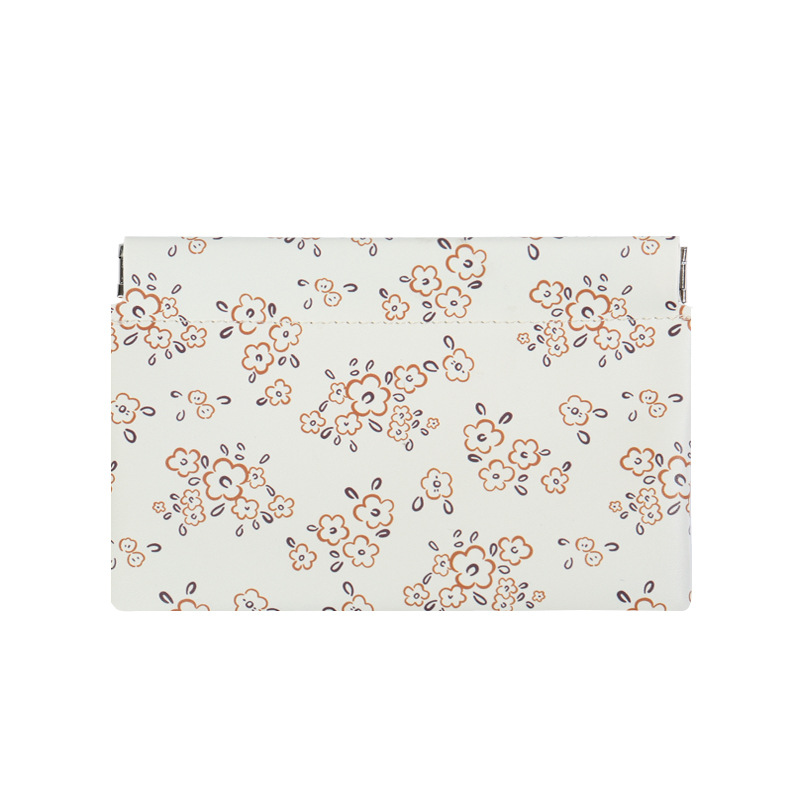 New camellia storage bag, self-closing wired earphone storage bag, PU coin purse, mini portable lipstick Item Picture