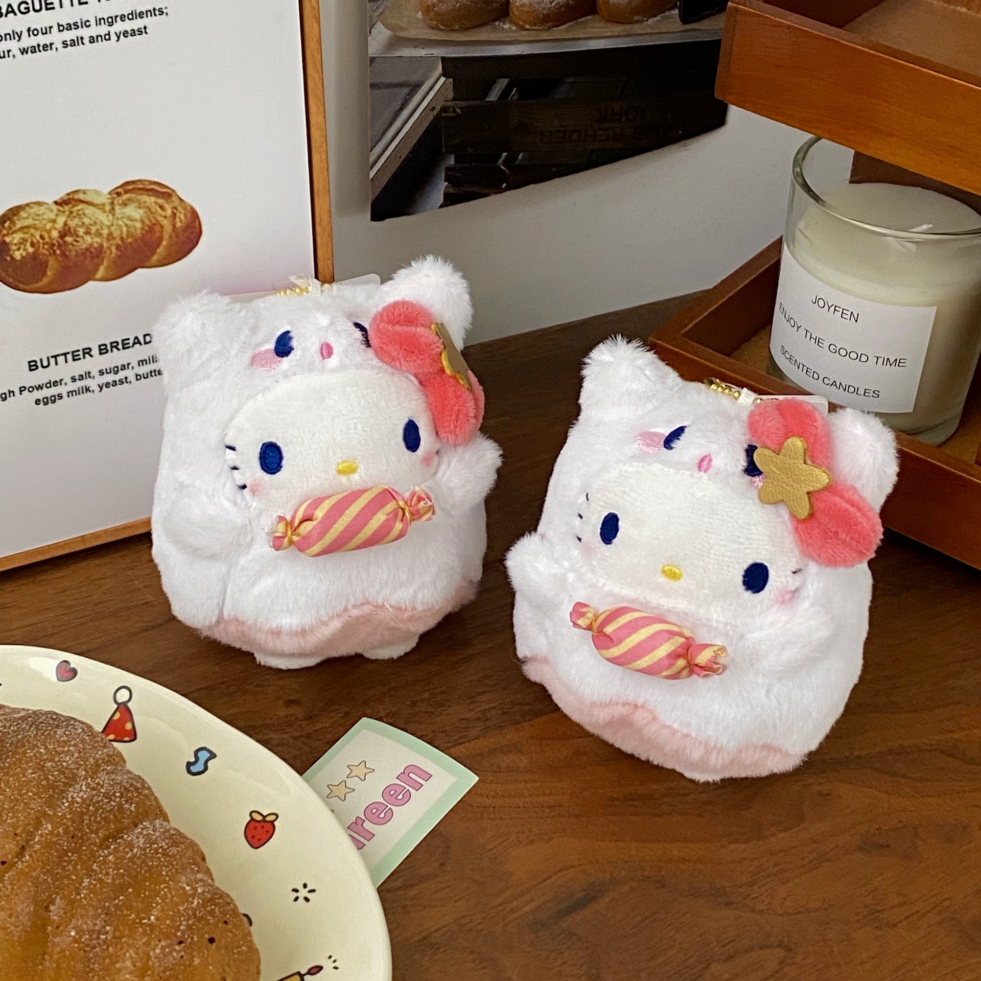 Candy Ghost Cat Pendant 2025 New high appearance level bag pendant, plush mini doll, gift for women details Picture