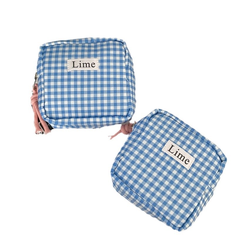 Sanitary napkins, sanitary napkins storage package, postpartum care package, large capacity, student portable makeup bag, small square bag, coin purse, small account Item Picture
