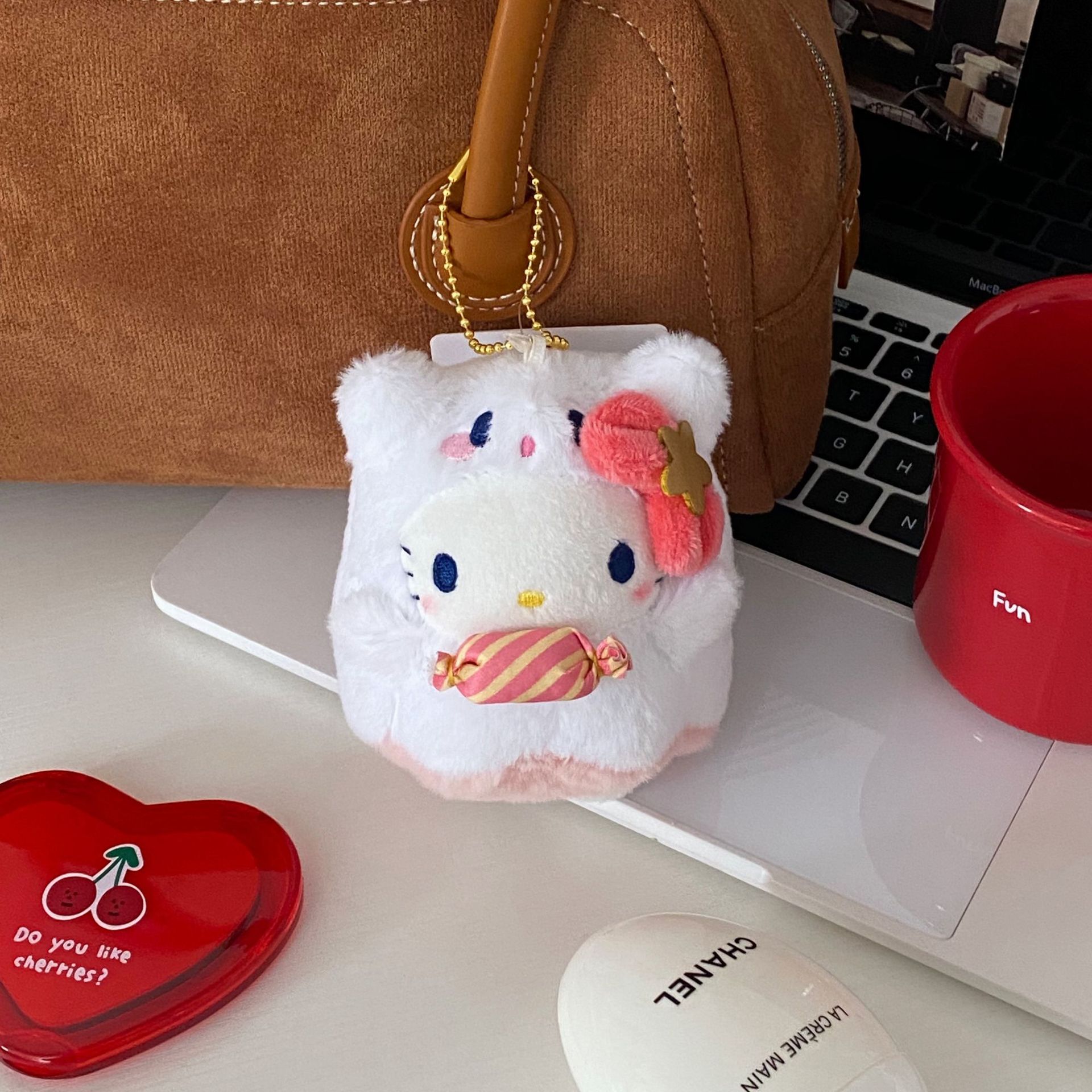 Candy Ghost Cat Pendant 2025 New high appearance level bag pendant, plush mini doll, gift for women Application Scenario
