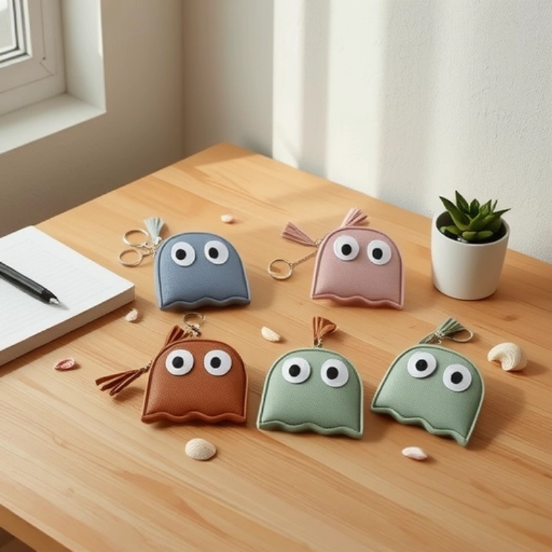 Mini creative cartoon zipper coin purse, cute keychain coin bag for ladies on Instagram, cross-border trend for women full figure