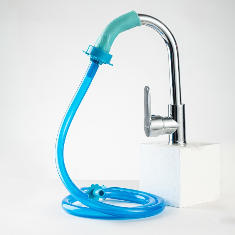 Cross-border silicone universal joint, shower pipe, pet bath pipe, silicone universal joint, showerhead cleaning tool full figure