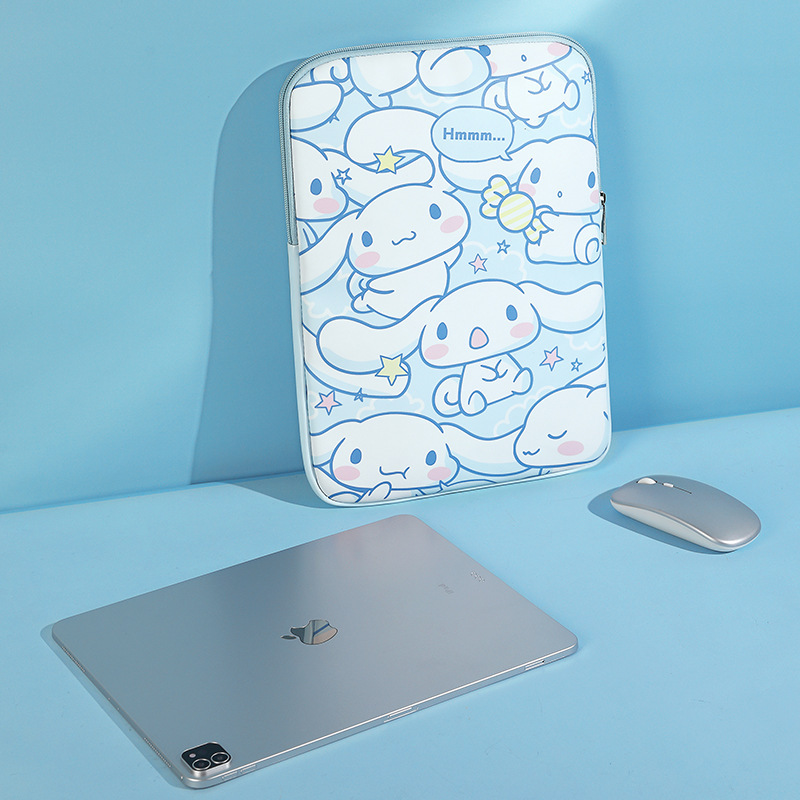 Laptop bag, fashionable cartoon dog, high-quality laptop bag, women's shockproof inner bag 14/15.6 details Picture
