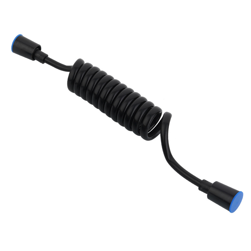 Black toilet spray gun, shower hose, spray gun, bidet, outlet pipe, inlet pipe, high-temperature resistant hose, and extended shower head Item Picture