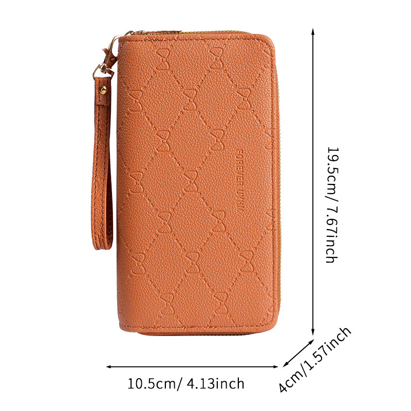 Ladies' wallet clutch, long, fashionable and simple wallet, mobile phone case, multi-functional large-capacity card case, coin purse Item Picture