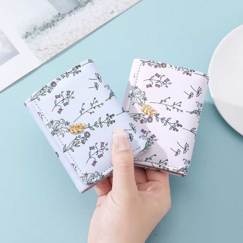 Original design 2025 Cross-border New Style Xiaoxiangfeng Women's Wallet, floral macaron color 30% off wallet for Instagram women Application Scenario