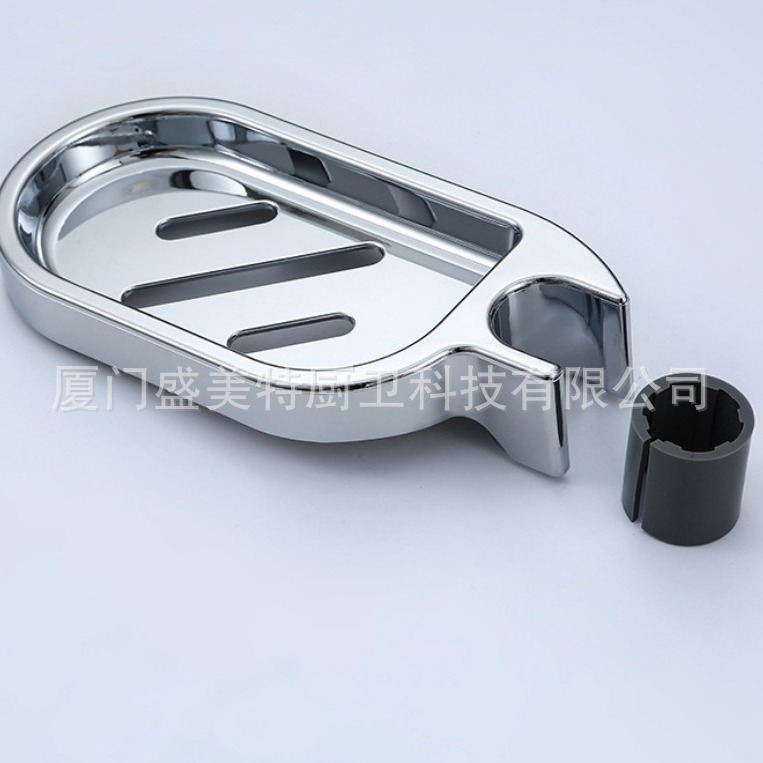 ABS electroplated shower head, soap box, soap rack, soap tray, shower rod, plastic soap box accessories without drilling Application Scenario
