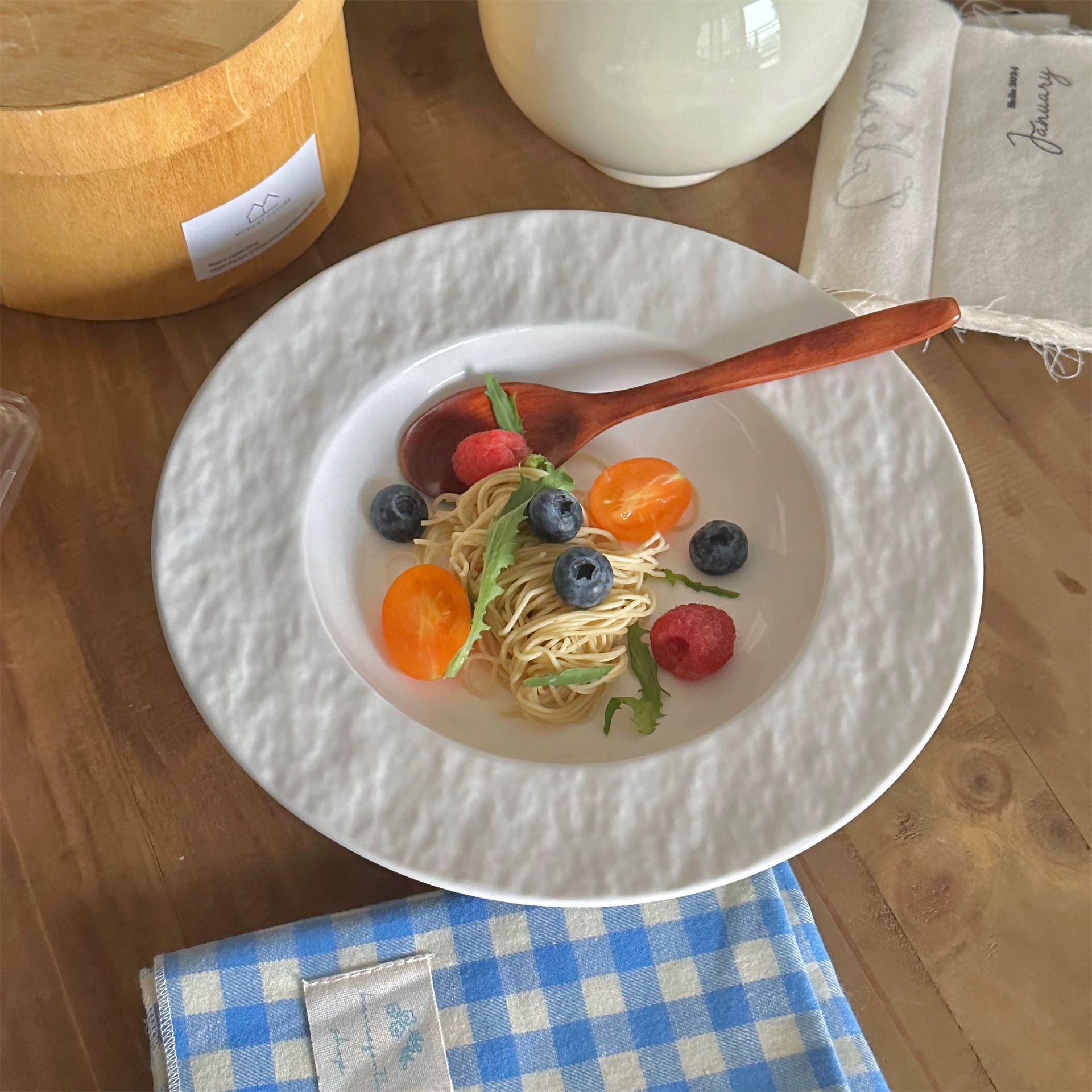 Ultra-high appearance level, InS-style Western-style dinner plate, simple pure white steak plate, vegetable plate, home ceramic dessert plate, breakfast plate Specification drawing