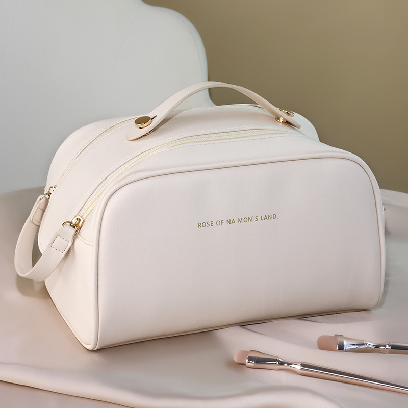 Makeup bag, women's fashion, ins style, large-capacity portable, high appearance level travel toiletries bag, cosmetics storage bag full figure