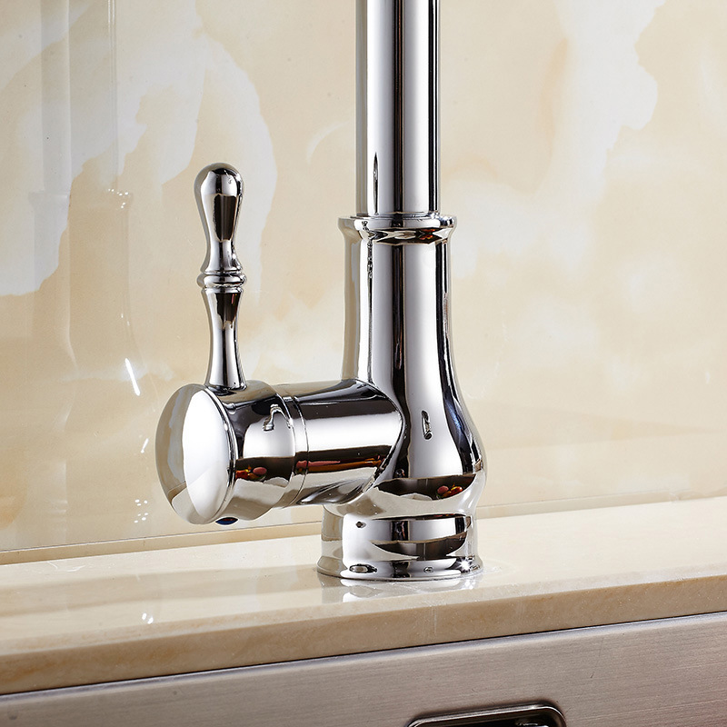 Stainless steel 304 304 pull-out kitchen faucet for cold and hot washing basins and sinks Application Scenario