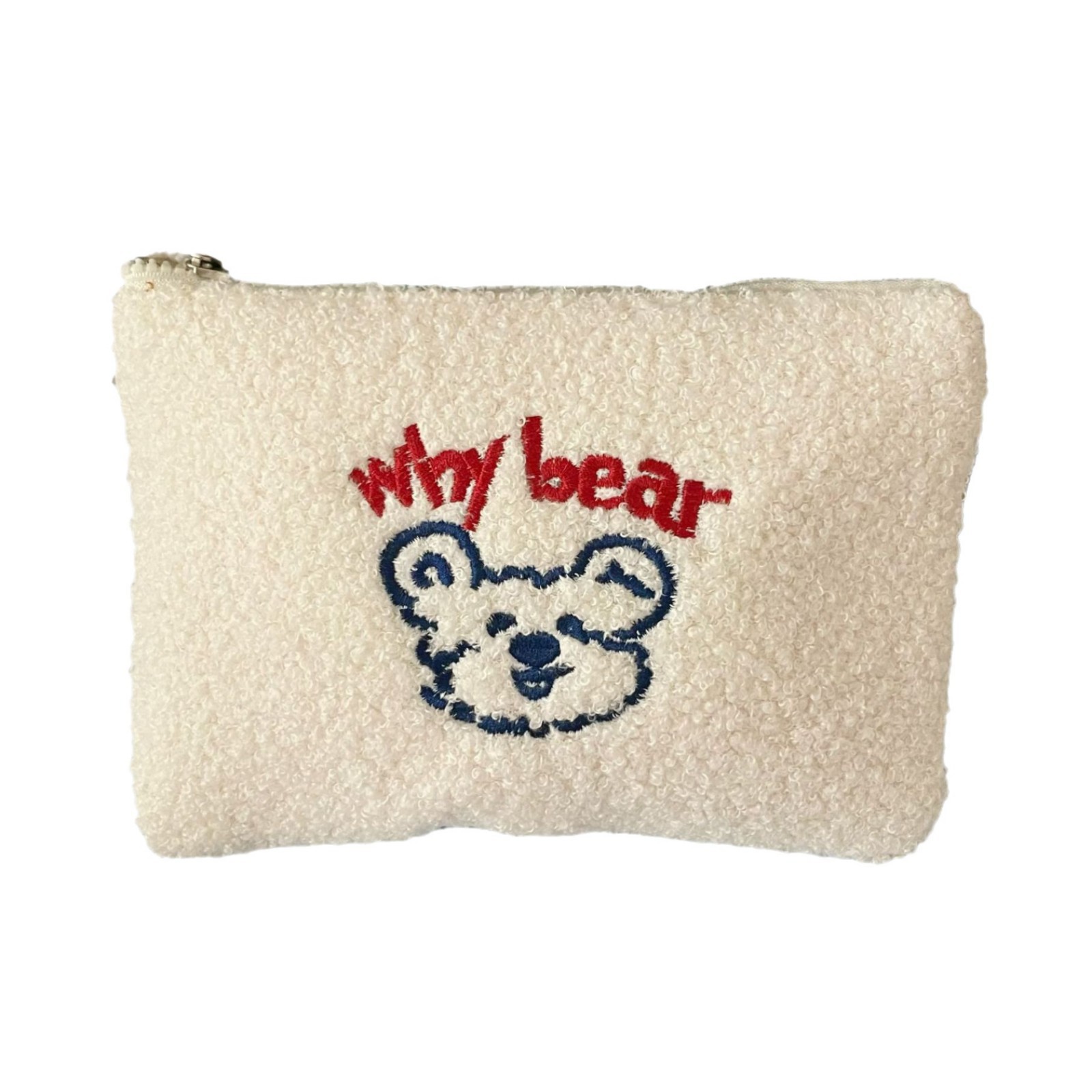 Cross-border spot wholesale! Cartoon bear makeup bag, a fluffy portable cosmetics storage clutch for winter Item Picture