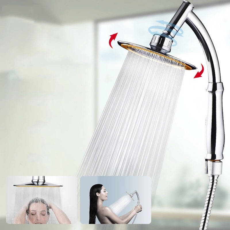 6-inch pressurized handheld overhead universal showerhead shower head set factory wholesale details Picture