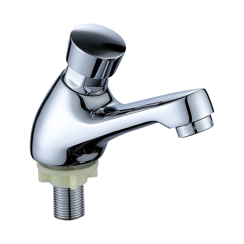 All-copper single-cooling press-type delay valve faucet, public washbasin faucet, delay switch press-type washbasin faucet Item Picture