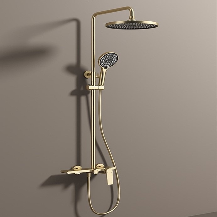 Submersible hot and cold shower head set, rain spray gun, shower head, household pressurized shower details Picture