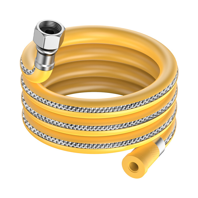 【 Factory Wholesale 】 Household steel wire braided coated gas pipe explosion-proof liquefied natural gas medium pressure metal hose Item Picture