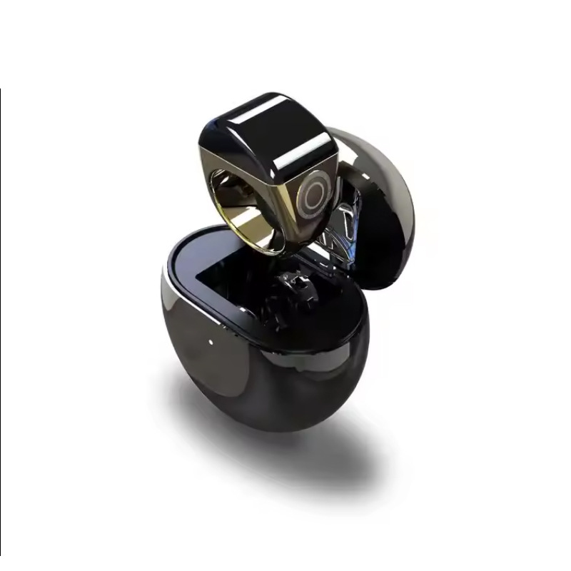 equantu's new smart counting ring alarm clock with a ceramic zinc alloy plastic ring counter full figure