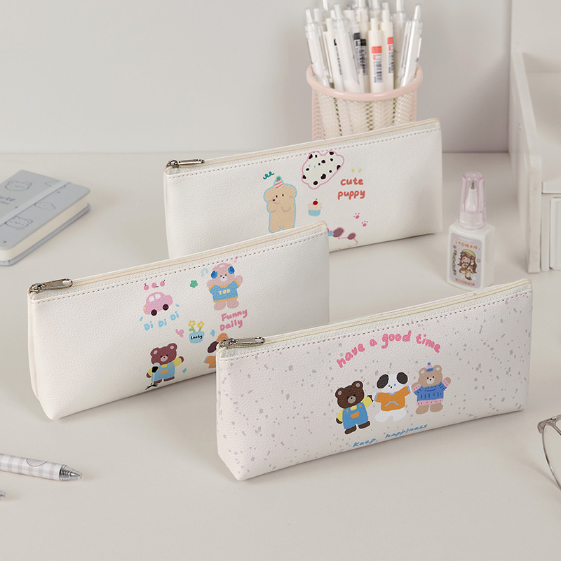 New Korean-style InS-style creative and cute Internet celebrity pencil case, cartoon stationery box, student stationery pencil case full figure