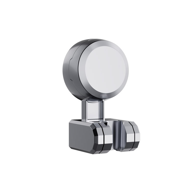 Non-drilling suction cup shower head bracket, shower head fixator, movable and adjustable bathroom shower head bracket Item Picture