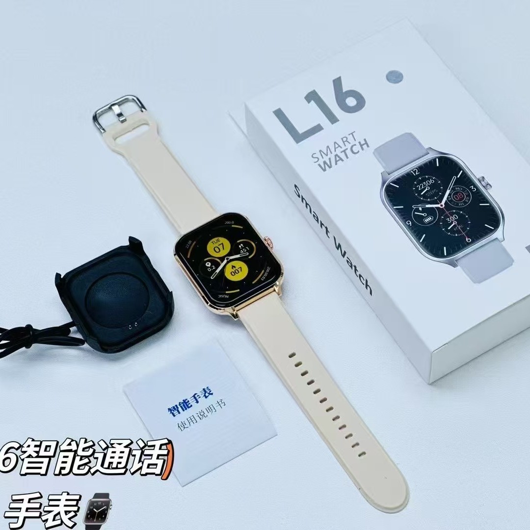 2025 Small Private Model L16 smartwatch GTS4 Bluetooth call, incoming call information reminder, exercise heart rate, step count full figure