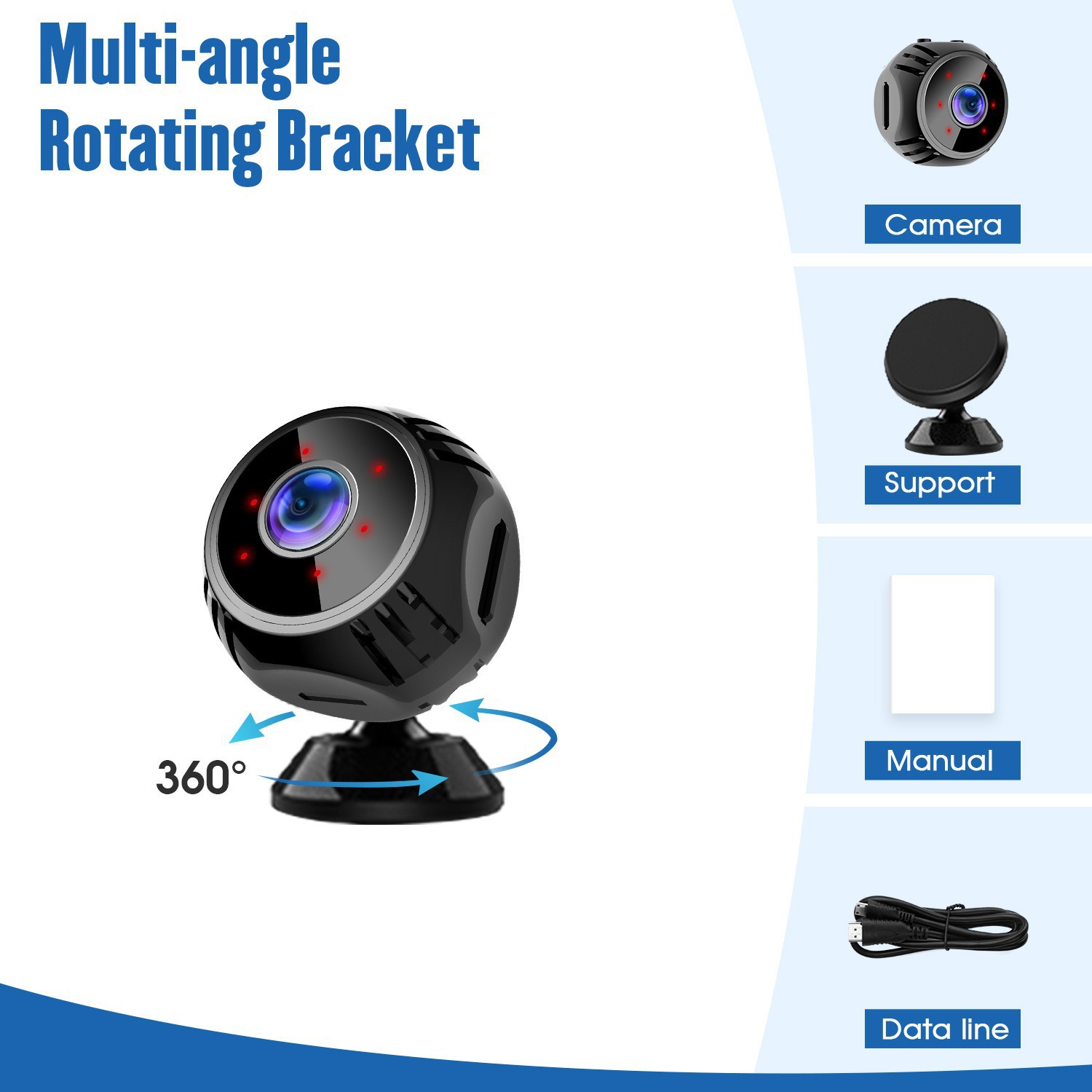A18 camera Cross-border wireless remote high-definition outdoor sports intelligent monitor Infrared night vision camera Application Scenario