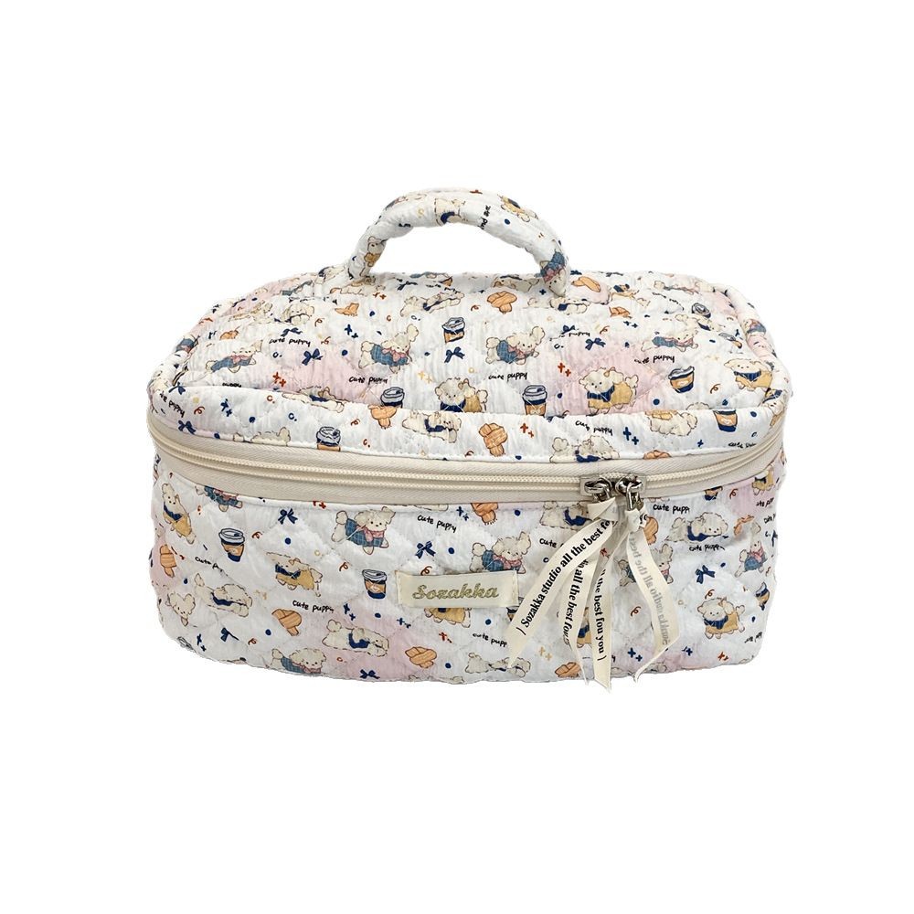 54131 [Copyrighted Edition] Makeup Bag for Girls, Cartoon, Cute, Portable, large-Capacity travel items Storage Bag, handbag Item Picture