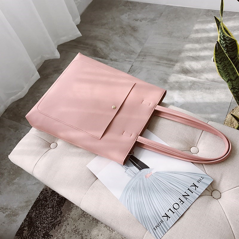 Factory direct sales of women's bags 2022 Spring New Korean style fashionable women's hand-held trendy single-shoulder bag PU large bag Application Scenario