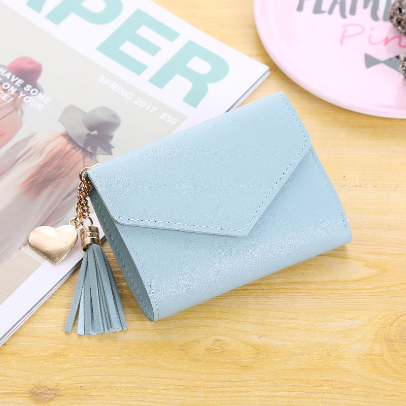 Factory direct sales of new women's short fringed multi-slot fashionable wallet wallet in stock details Picture