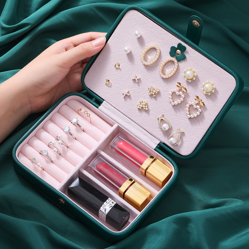 European-style princess jewelry box, convenient and multi-functional, popular large-capacity storage box for earrings, stud earrings, necklaces and jewelry Application Scenario