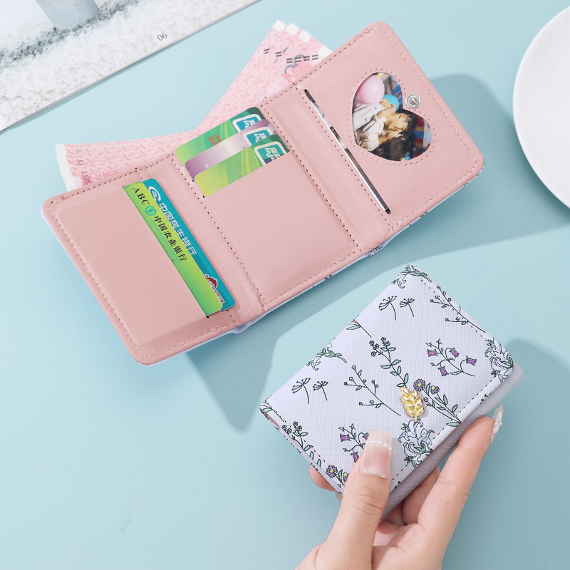 Original design 2025 Cross-border New Style Xiaoxiangfeng Women's Wallet, floral macaron color 30% off wallet for Instagram women details Picture
