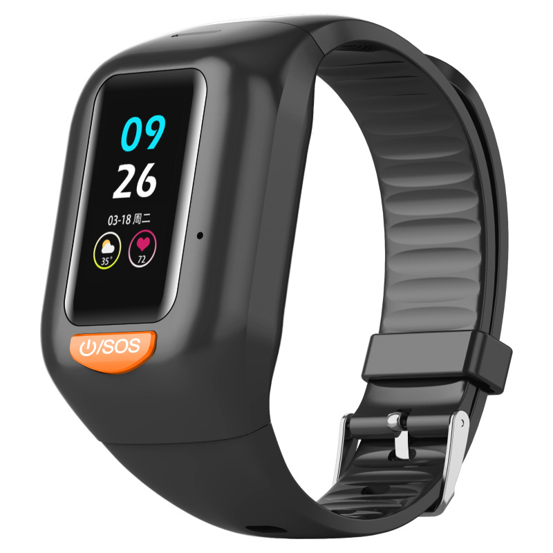 4g all-network elderly smartwatch positioning wristband, anti-loss, anti-fall, heart rate and blood pressure intelligent positioning wristband Item Picture