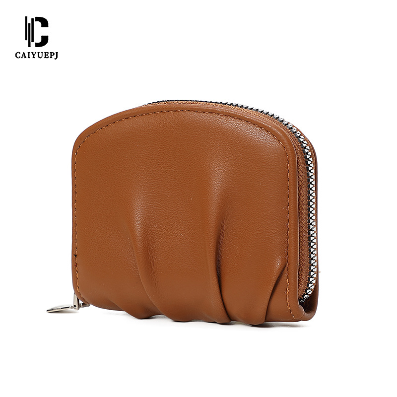 Cross-border ladies' coin purse, multi-functional card slot, versatile pleated mini ins small card bag WALLET Item Picture