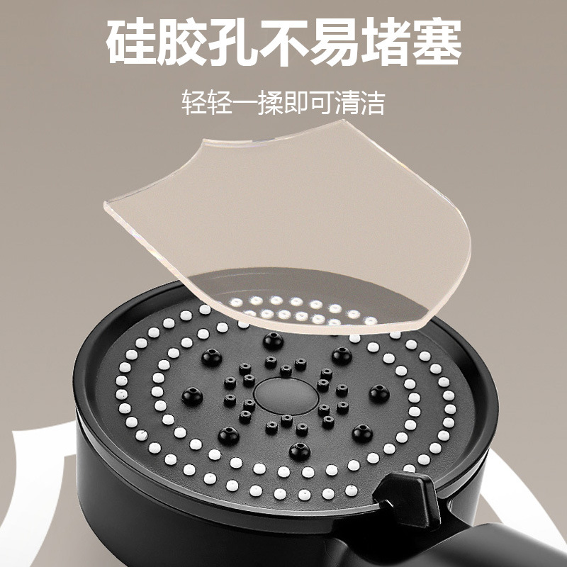 Pressurized shower head, household bath faucet, bathroom rain shower, bath heater, pressurized showerhead details Picture