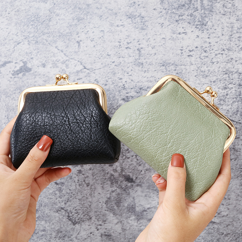 2022 New retro coin purse for women, short wallet with buckle, candy-colored coin bag, wholesale in stock Application Scenario