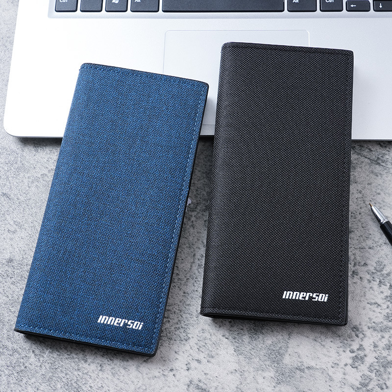 Men's long, ultra-thin Korean-style youth personalized wallet, simple student and teenager wallet buckle, one-piece consignment Application Scenario