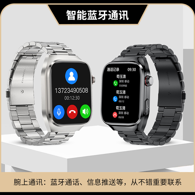 Cross-border micro-physical examination, electrocardiogram, body fat, blood sugar, uric acid, lipid detection, call health, intelligent blood pressure monitoring watch Application Scenario
