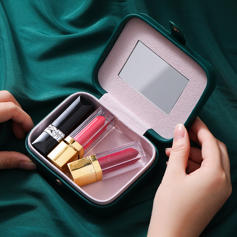 European-style princess jewelry box, convenient and multi-functional, popular large-capacity storage box for earrings, stud earrings, necklaces and jewelry Item Picture