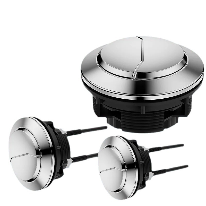 Toilet button accessories, sitting toilet, water pump tank, double-button flush switch, universal round and rectangular toilet accessories Item Picture