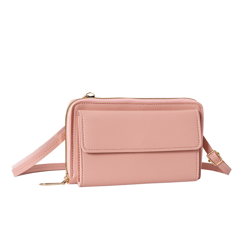 2022 New Touchscreen mobile phone Bag for Women, Korean version, multi-functional large-capacity crossbody bag, fashionable zipper horizontal wallet Item Picture