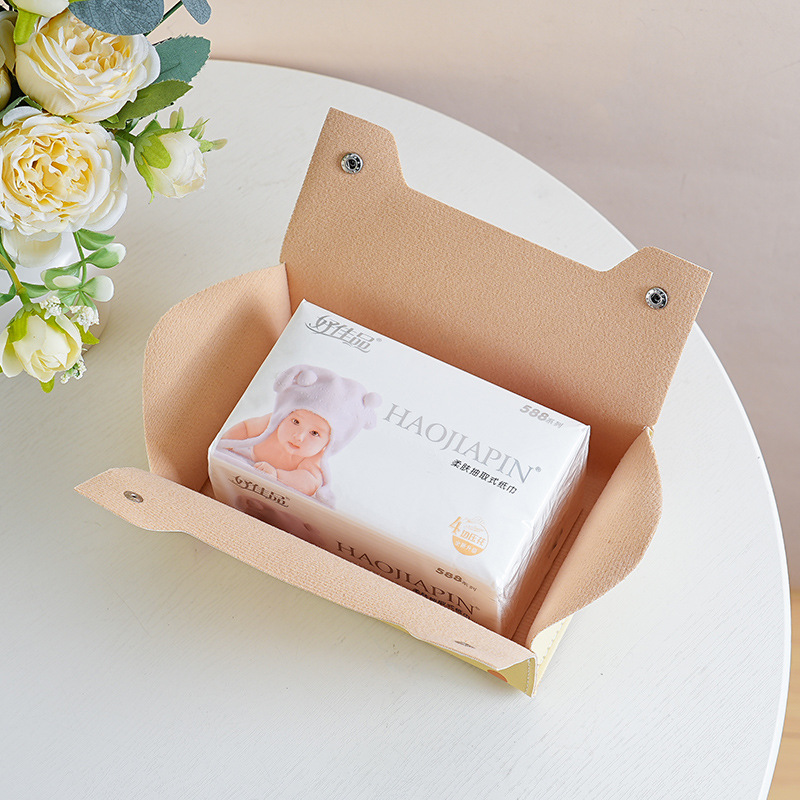 Cute cartoon tissue box, surprising cheese tissue box, simple table fabric tissue bag for living room and dining room custom-made details Picture