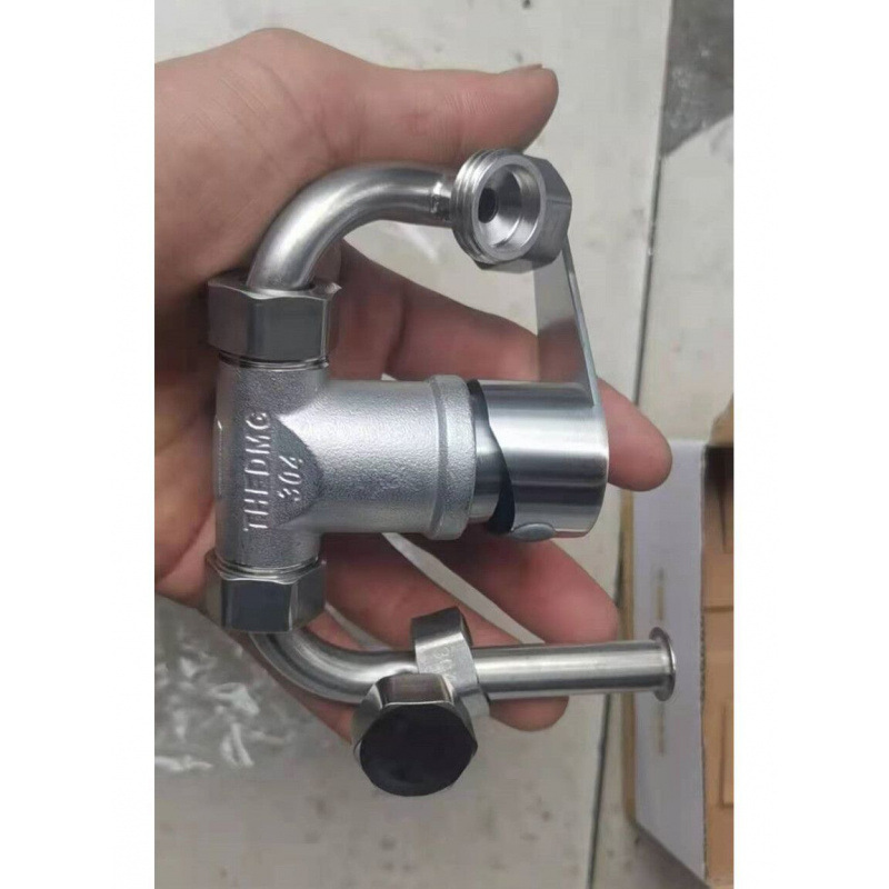 German thickened 304 stainless steel electric water heater mixing valve for cold and hot water mixing U-shaped faucet exposed switch for shower full figure