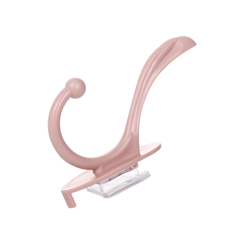 Non-punching adhesive hook, bathroom towel hook, bedroom bathroom wall clothes, hanging door, plastic coat and hat hook Item Picture