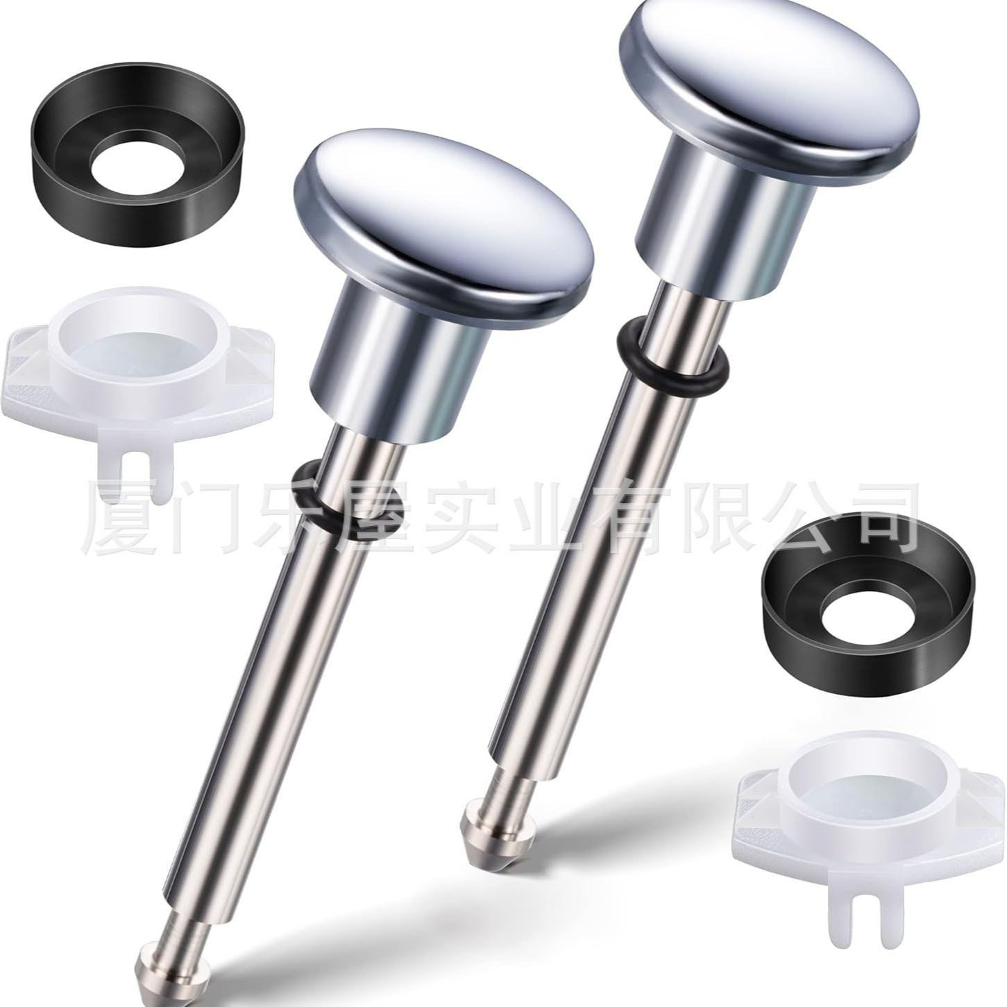 Two sealing parts for bathroom bathtub leakage faucet diverter repair and replacement parts kit, diverter valve stem full figure